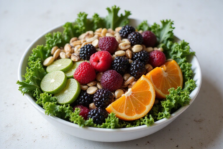 Vielfältiger Salat mit Superfoods